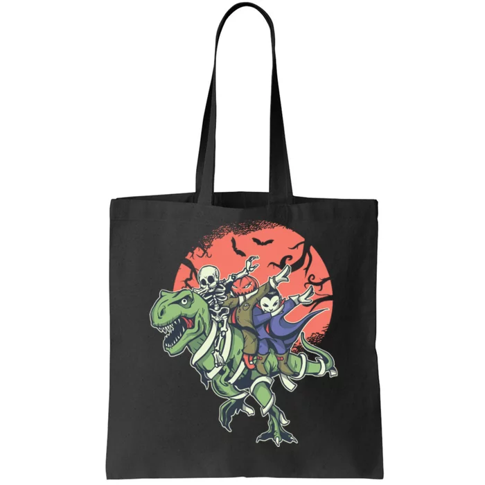 Dabbing Halloween Characters Tote Bag