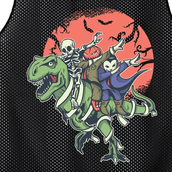 Dabbing Halloween Characters Mesh Reversible Basketball Jersey Tank