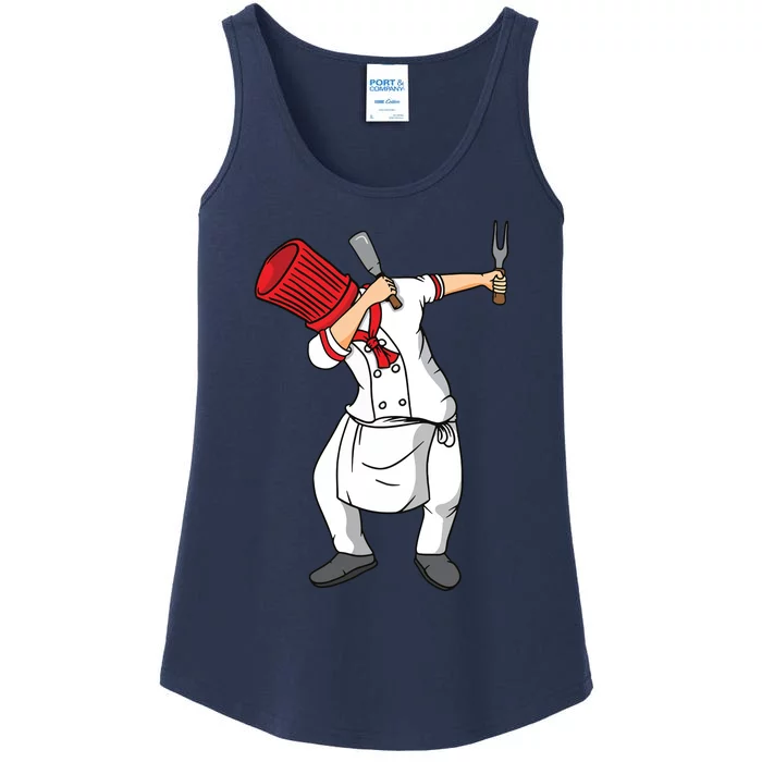 Dabbing Hibachi Chef Funny Ladies Essential Tank