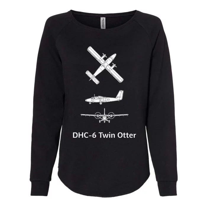 De Havilland Canada Dhc6 Twin Otter Plane Twin Otter Dhc6 Womens California Wash Sweatshirt