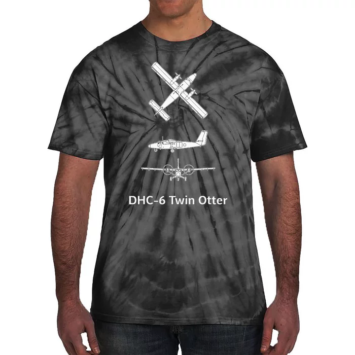 De Havilland Canada Dhc6 Twin Otter Plane Twin Otter Dhc6 Tie-Dye T-Shirt