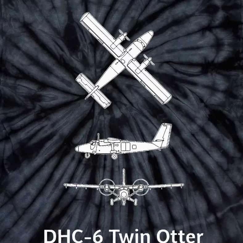 De Havilland Canada Dhc6 Twin Otter Plane Twin Otter Dhc6 Tie-Dye T-Shirt