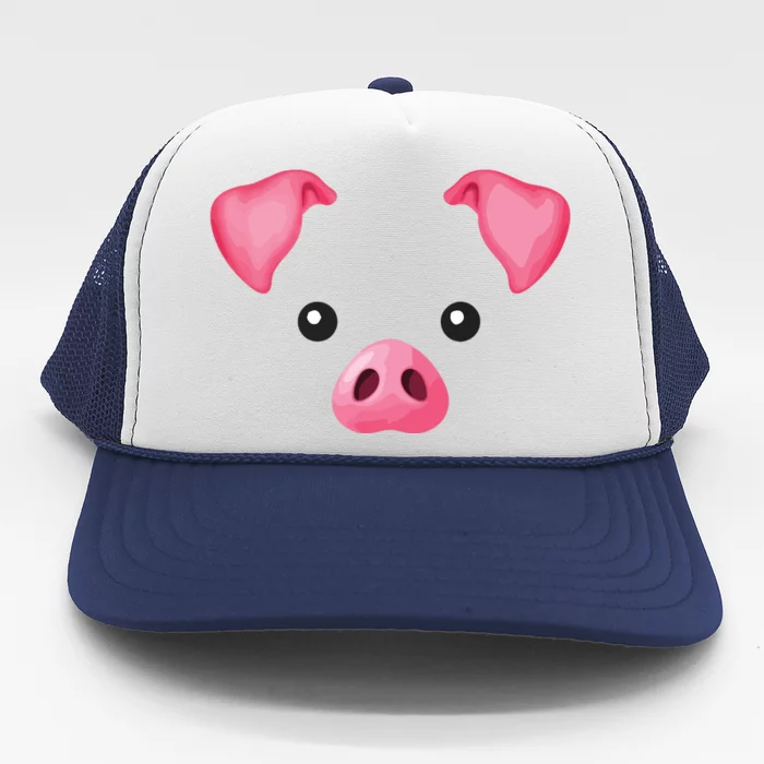 DIY Halloween Costume Pink Pig Costume Trucker Hat