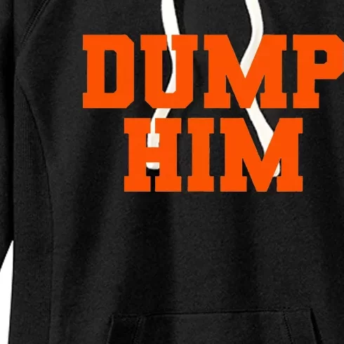 Dump Him Co. WoS Funny Antiboyfriend Blue Classic Fit Crew Neck Women's Fleece Hoodie