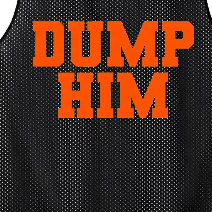 Dump Him Co. WoS Funny Antiboyfriend Blue Classic Fit Crew Neck Mesh Reversible Basketball Jersey Tank