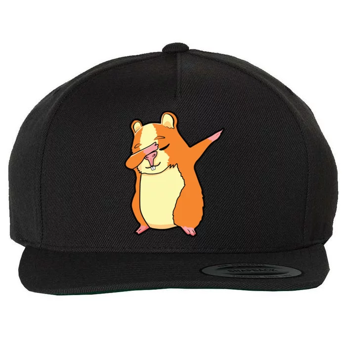 Dabbing Hamster Clothes Outfit Dab Dance Gift Hamster Wool Snapback Cap