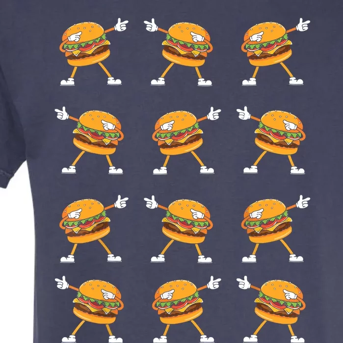 Dabbing Hamburger Cheeseburger, Dancing, Burger Lovers, Cute Garment-Dyed Heavyweight T-Shirt