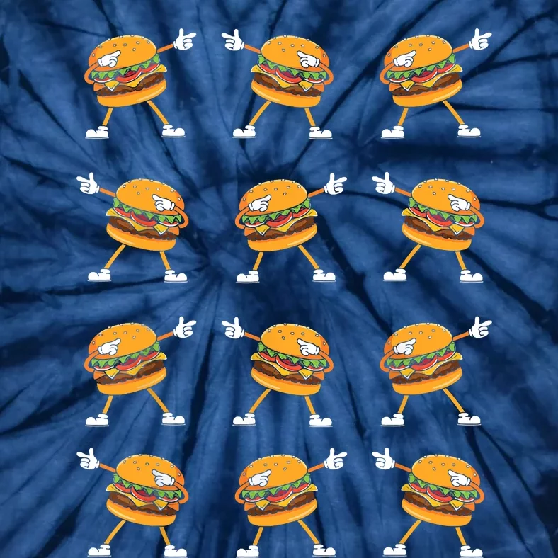 Dabbing Hamburger Cheeseburger, Dancing, Burger Lovers, Cute Tie-Dye T-Shirt