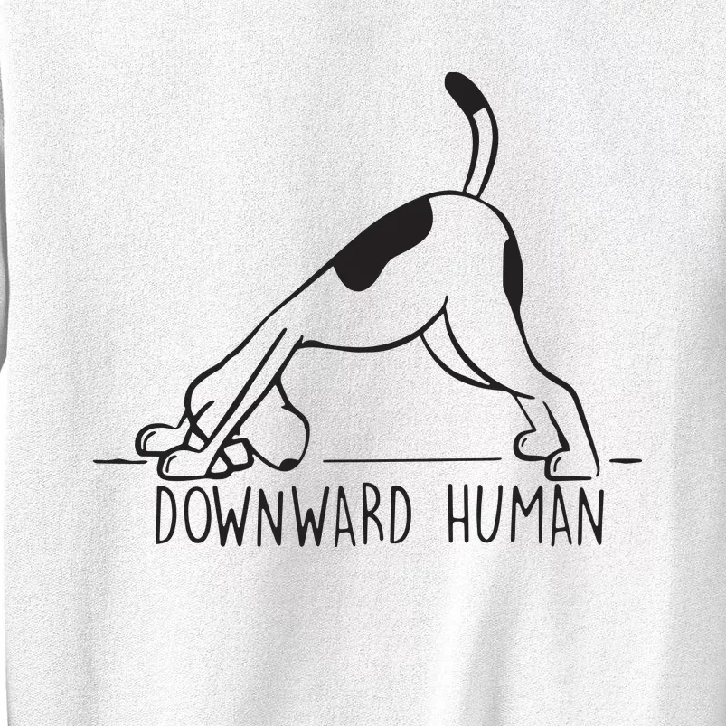 Downward Human Cute Puppy Yoga Dog Yoga Funnny Yoga Sweatshirt