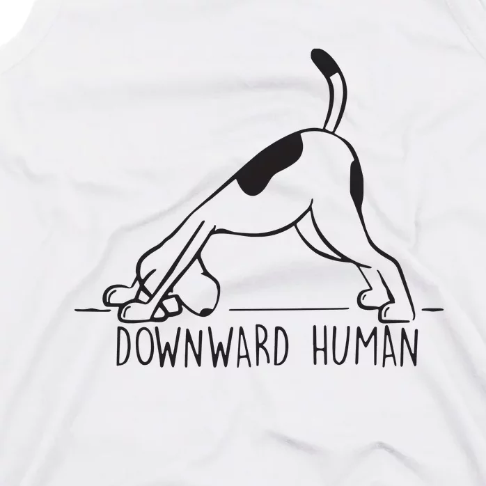 Downward Human Cute Puppy Yoga Dog Yoga Funnny Yoga Tank Top