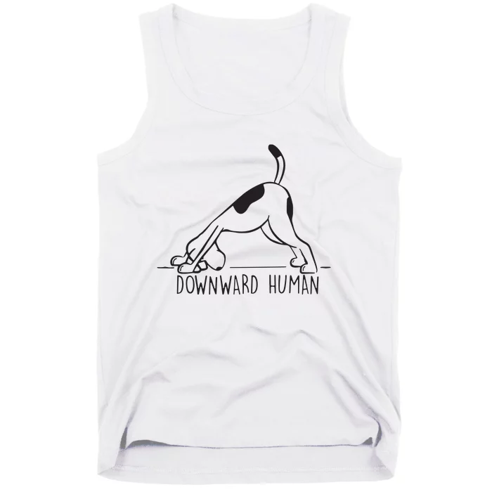 Downward Human Cute Puppy Yoga Dog Yoga Funnny Yoga Tank Top