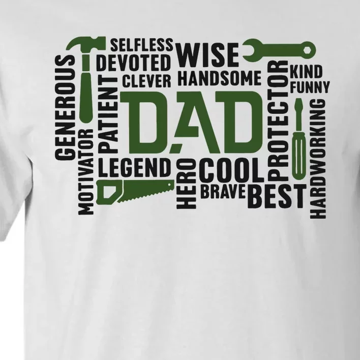 Dad Handyman Carpenter Dad Life I Totally Nailed It Tall T-Shirt