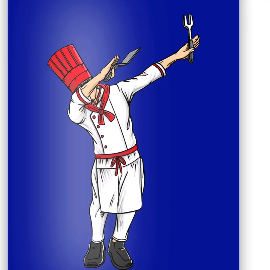 Dabbing Hibachi Chef Gift Funny Japanese Chef Asian Cook Gift Poster