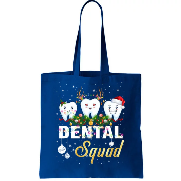 Dentist Hygienist Christmas Dental Squad Cute Gift Tote Bag