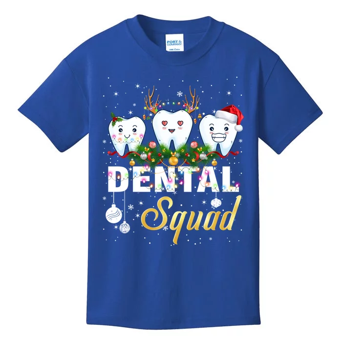 Dentist Hygienist Christmas Dental Squad Cute Gift Kids T-Shirt