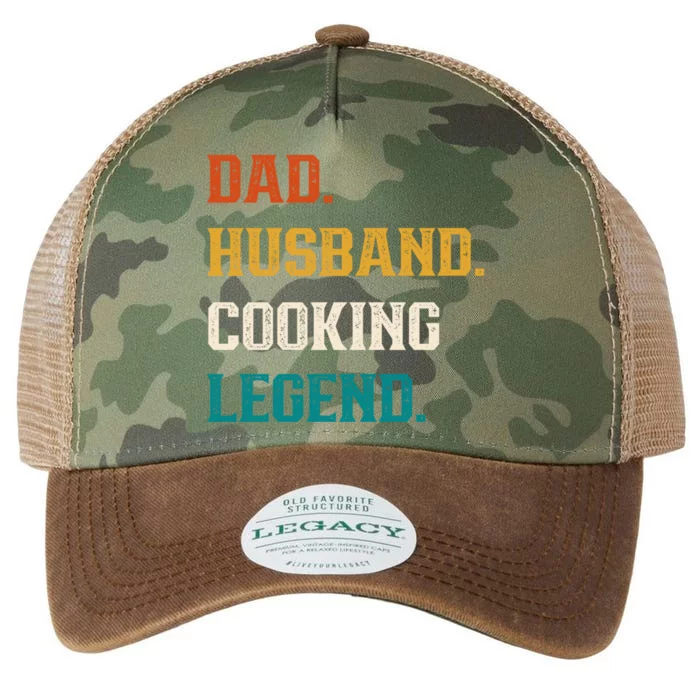 Dad Husband Cooking Legend Cooking Lover Cook Gift Legacy Tie Dye Trucker Hat