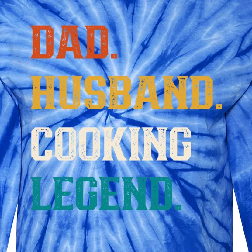 Dad Husband Cooking Legend Cooking Lover Cook Gift Tie-Dye Long Sleeve Shirt