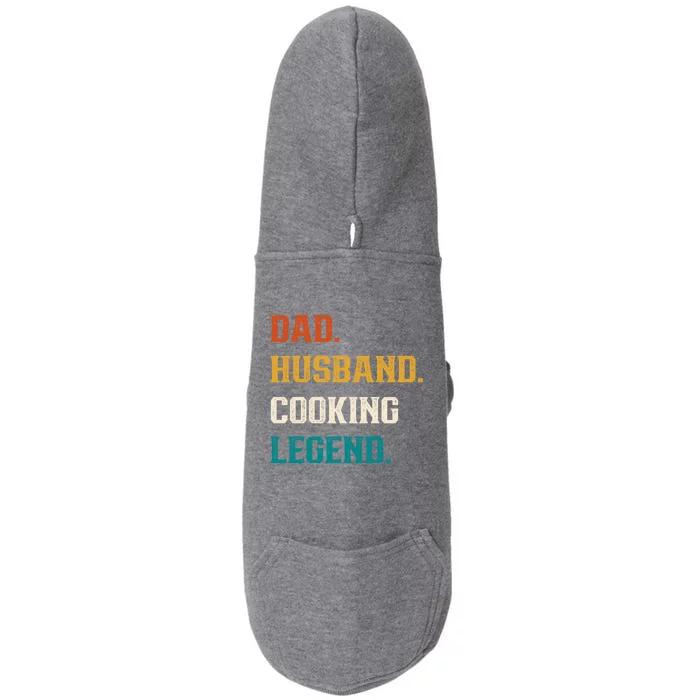 Dad Husband Cooking Legend Cooking Lover Cook Gift Doggie 3-End Fleece Hoodie