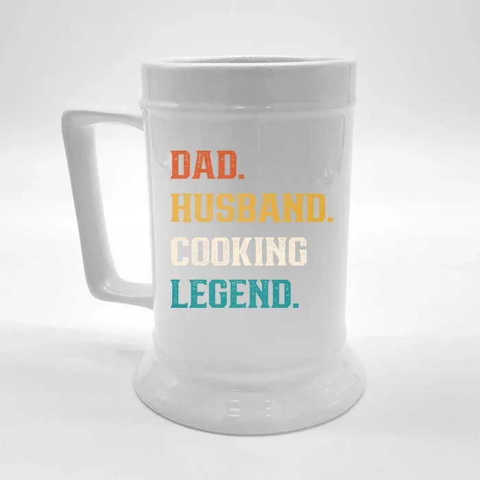 Dad Husband Cooking Legend Cooking Lover Cook Gift Front & Back Beer Stein