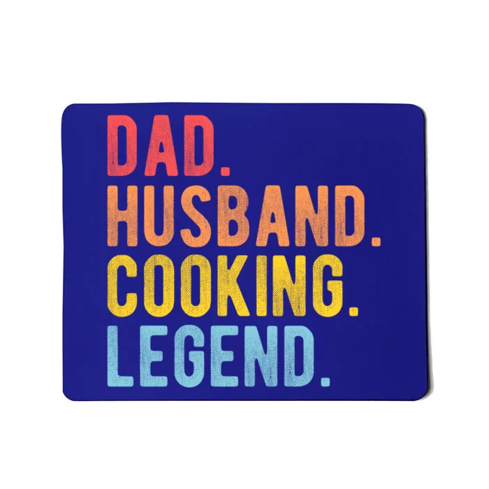 Dad Husband Cooking Legend Retro Chef Dad Gift Mousepad