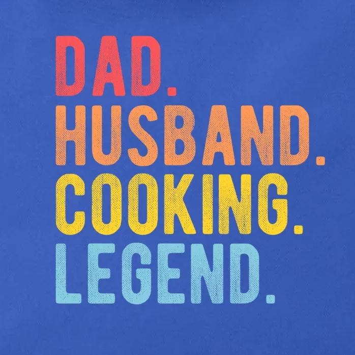 Dad Husband Cooking Legend Retro Chef Dad Gift Zip Tote Bag