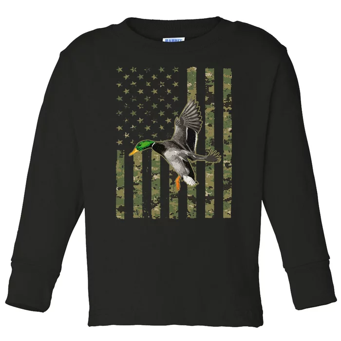 Duck Hunting Design Goose Hunt Duck Hunter Toddler Long Sleeve Shirt