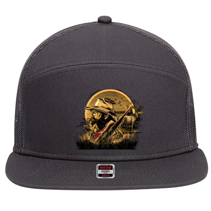 Deer Hunter 7 Panel Mesh Trucker Snapback Hat