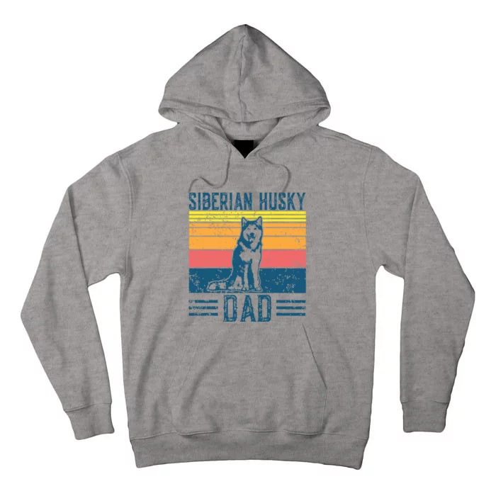 Dog Husky Dad Vintage Siberian Husky Dad Tall Hoodie