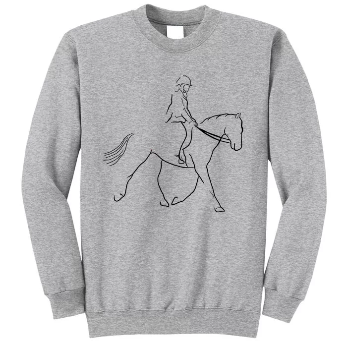 Dressage Horse Dressage Riding Horse Dressage Rider Tall Sweatshirt