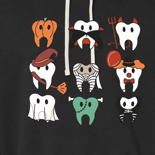 Dentist Hallowen Garment-Dyed Fleece Hoodie