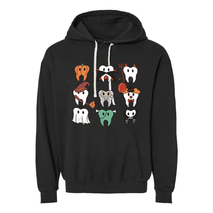 Dentist Hallowen Garment-Dyed Fleece Hoodie