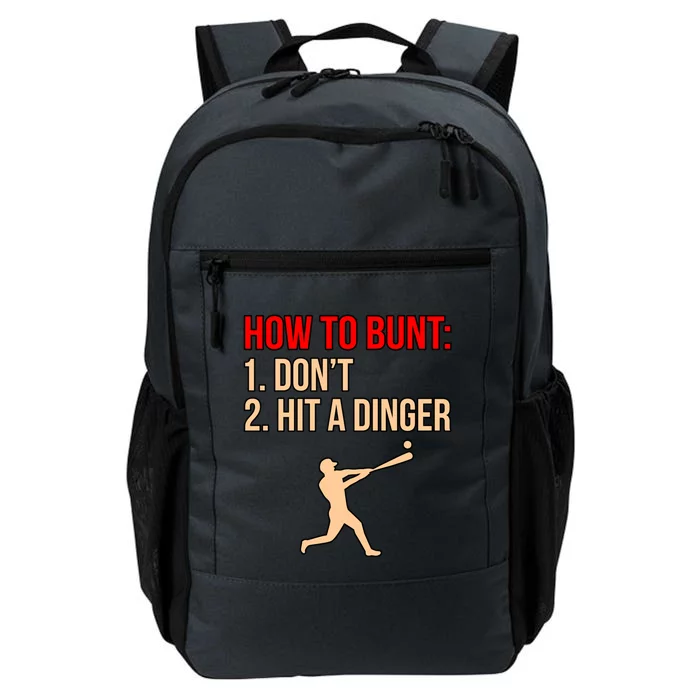 Don't Hit Dinger Baseball Player Sports Lover Coach Graphic Gift Daily Commute Backpack