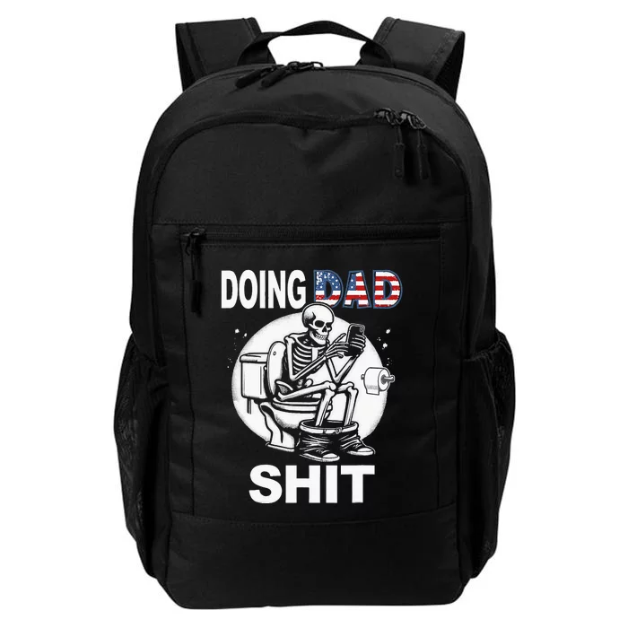 Doing Hot Dad Shit Us Vintage Skeleton Daily Commute Backpack