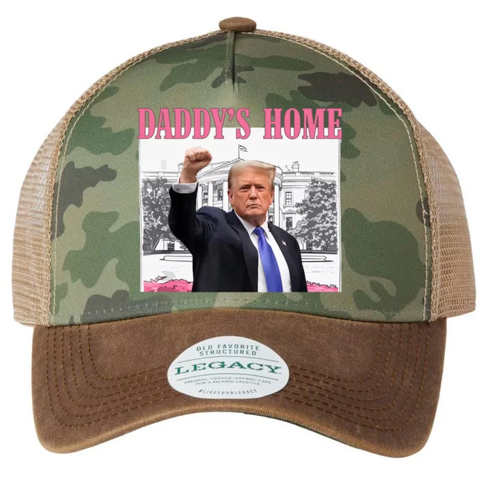 DaddyS Home Donald Trump 2024 Pro Trump Gift Legacy Tie Dye Trucker Hat