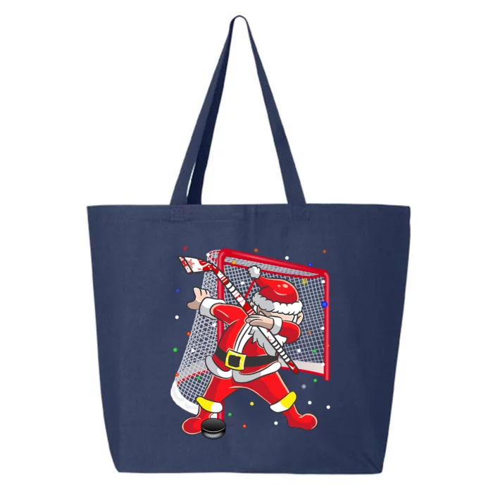 Dabbing Hockey Dabbing Santa Christmas Holiday Hockey Gift 25L Jumbo Tote