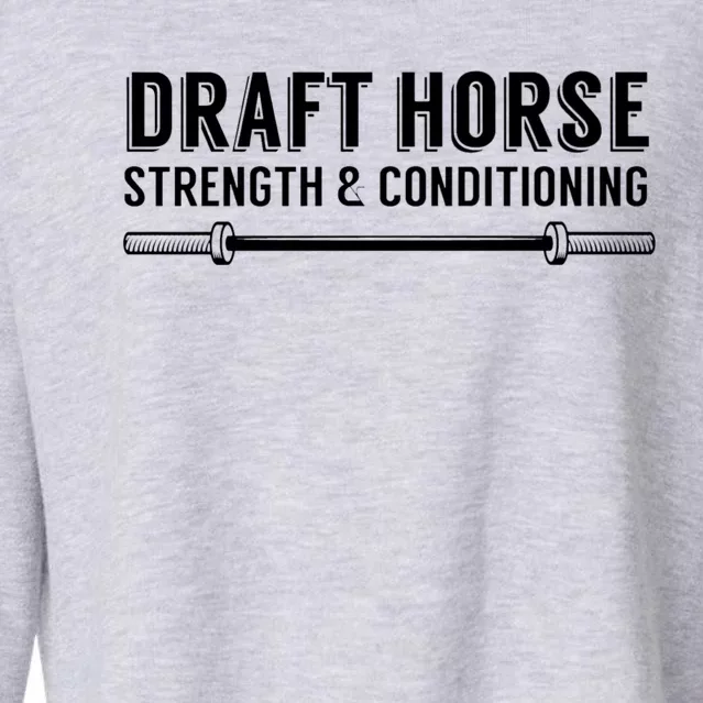 Draft Horse Cropped Pullover Crew