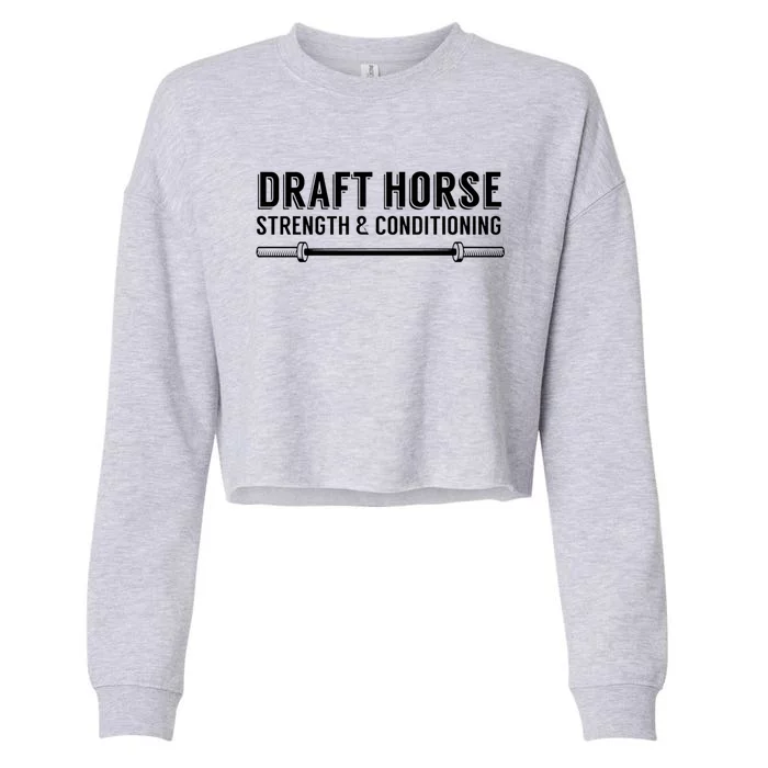 Draft Horse Cropped Pullover Crew