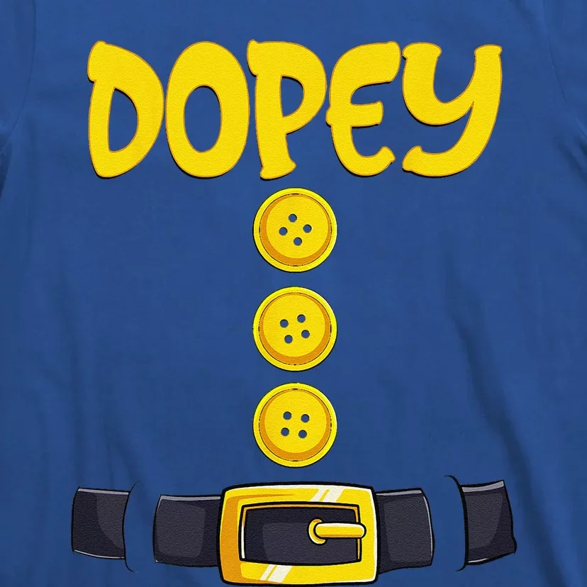 Dopey Halloween Dwarf Costume Color Matching T-Shirt