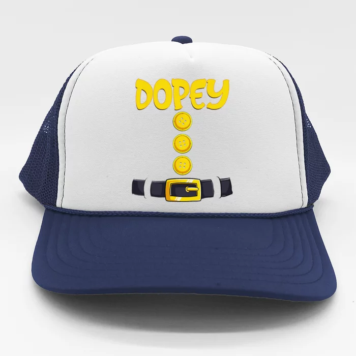 Dopey Halloween Dwarf Costume Color Matching Trucker Hat