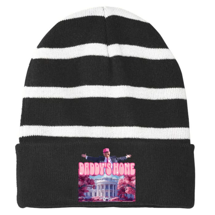 DaddyS Home Striped Beanie with Solid Band