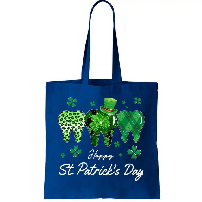 Dental Hygienist Dentist Teeth Lucky Clover St Patricks Day Cute Gift Tote Bag