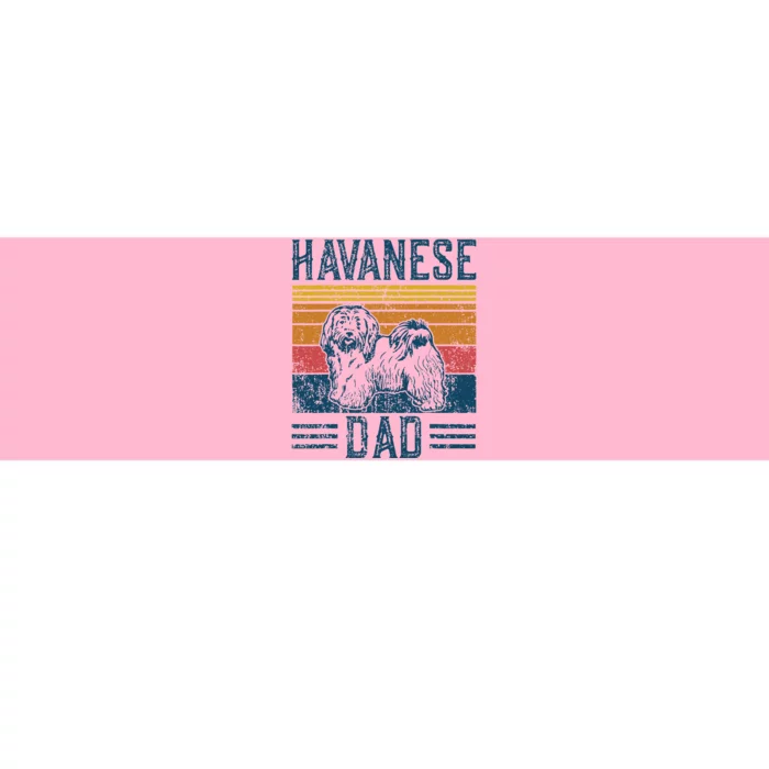 Dog Havanese Dad Vintage Havanese Dad Bumper Sticker