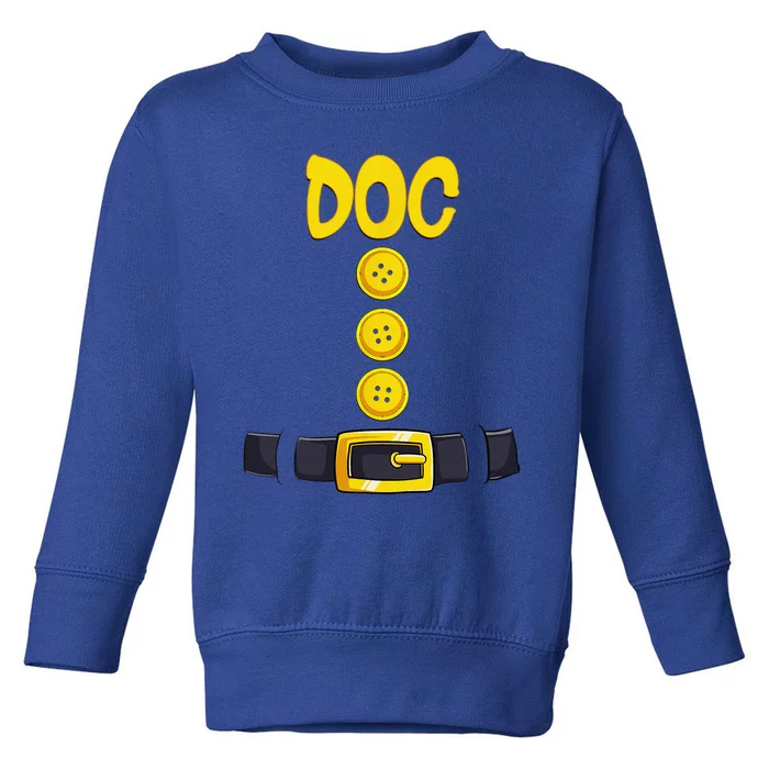 Doc Halloween Dwarf Costume Color Matching Toddler Sweatshirt