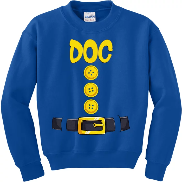 Doc Halloween Dwarf Costume Color Matching Kids Sweatshirt