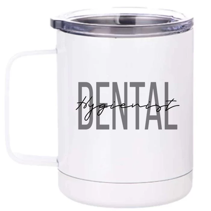 Dental Hygienist Dental Assistant Gift Front & Back 12oz Stainless Steel Tumbler Cup