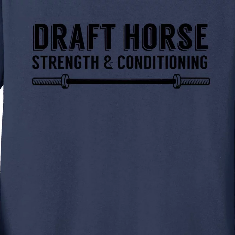 Draft Horse Kids Long Sleeve Shirt