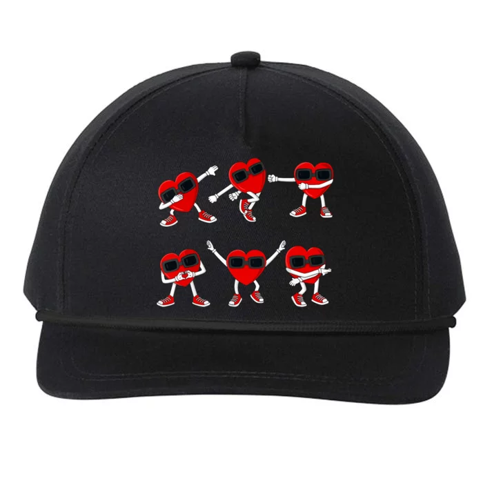 Dancing Hearts Dance Challenge Valentines Day Boy Girl Snapback Five-Panel Rope Hat