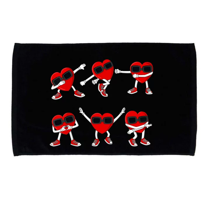 Dancing Hearts Dance Challenge Valentines Day Boy Girl Microfiber Hand Towel