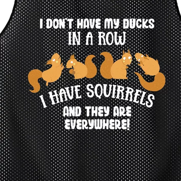 Dont Have Ducks In A Row I Have Squirrels Everywhere Mesh Reversible Basketball Jersey Tank