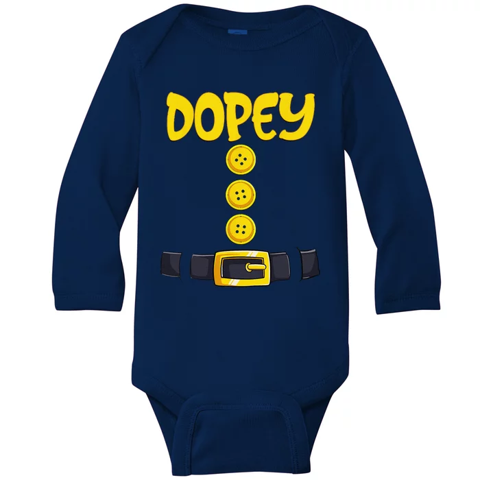 Dopey Halloween Dwarf Costume Color Matching Dopey Baby Long Sleeve Bodysuit